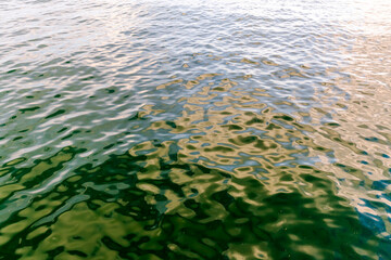 Sunlight reflecting on the ocean water