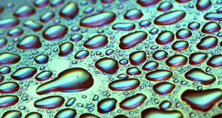 Macro shot of water droplet