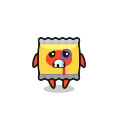 Fototapeta premium illustration of the snack running in fear
