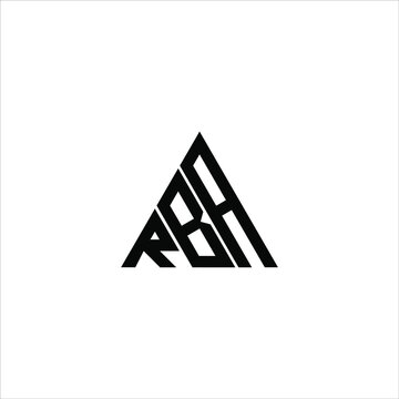 RBA letter logo creative design. RBA unique design
