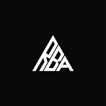 RBA letter logo creative design. RBA unique design
