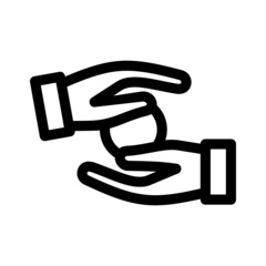 charity icon or logo isolated sign symbol vector illustration - high quality black style vector icons
