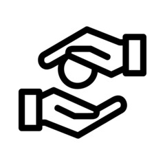 charity icon or logo isolated sign symbol vector illustration - high quality black style vector icons
