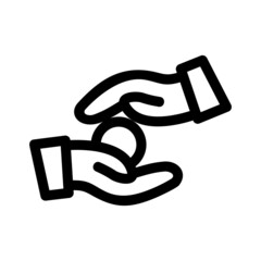 charity icon or logo isolated sign symbol vector illustration - high quality black style vector icons
