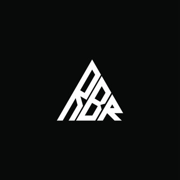 RBR letter logo creative design. RBR unique design