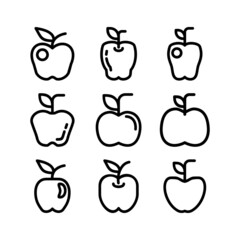 apple icon or logo isolated sign symbol vector illustration - high quality black style vector icons
