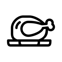 chicken icon or logo isolated sign symbol vector illustration - high quality black style vector icons
