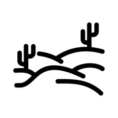 Obraz premium desert icon or logo isolated sign symbol vector illustration - high quality black style vector icons 