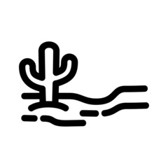 Obraz premium desert icon or logo isolated sign symbol vector illustration - high quality black style vector icons 