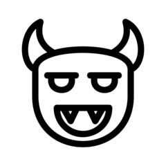 devil icon or logo isolated sign symbol vector illustration - high quality black style vector icons
