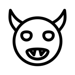 devil icon or logo isolated sign symbol vector illustration - high quality black style vector icons
