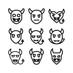 devil icon or logo isolated sign symbol vector illustration - high quality black style vector icons
