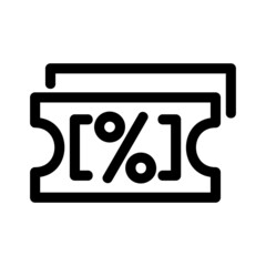 discount icon or logo isolated sign symbol vector illustration - high quality black style vector icons
