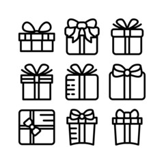 gift icon or logo isolated sign symbol vector illustration - high quality black style vector icons
