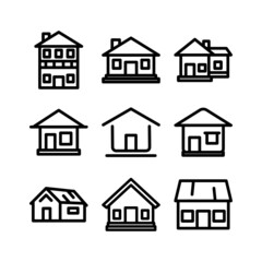 house icon or logo isolated sign symbol vector illustration - high quality black style vector icons
