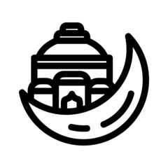 Obraz premium islamic icon or logo isolated sign symbol vector illustration - high quality black style vector icons 