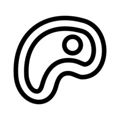 meat icon or logo isolated sign symbol vector illustration - high quality black style vector icons
