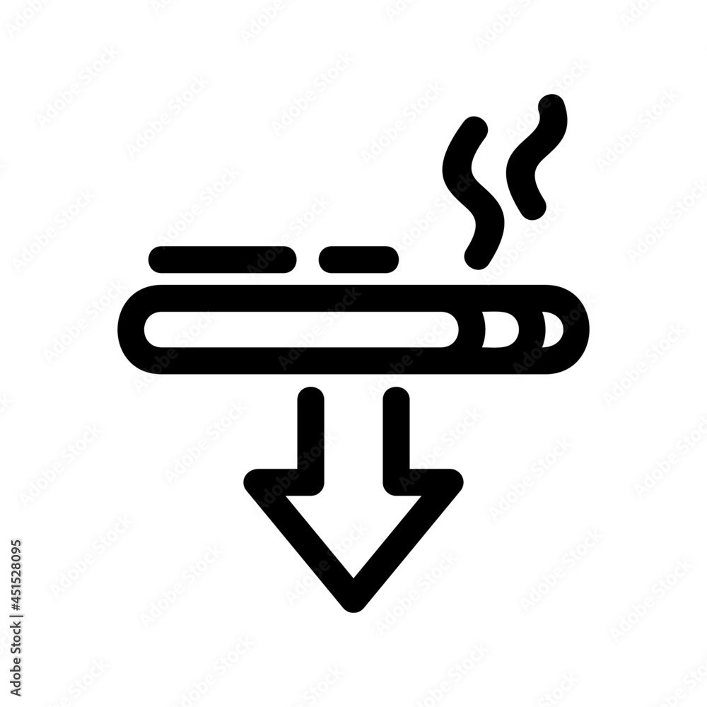 Wall mural smoking area icon or logo isolated sign symbol vector illustration - high quality black style vector