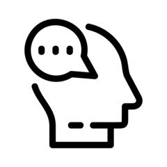 think icon or logo isolated sign symbol vector illustration - high quality black style vector icons
