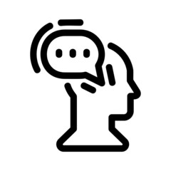 think icon or logo isolated sign symbol vector illustration - high quality black style vector icons
