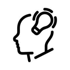 think icon or logo isolated sign symbol vector illustration - high quality black style vector icons
