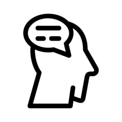 think icon or logo isolated sign symbol vector illustration - high quality black style vector icons
