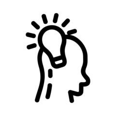 think icon or logo isolated sign symbol vector illustration - high quality black style vector icons
