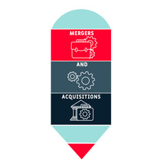 MAA - Mergers and Acquisitions acronym. business concept background.  vector illustration concept with keywords and icons. lettering illustration with icons for web banner, flyer, landing 