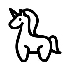 unicorn icon or logo isolated sign symbol vector illustration - high quality black style vector icons
