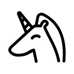 unicorn icon or logo isolated sign symbol vector illustration - high quality black style vector icons
