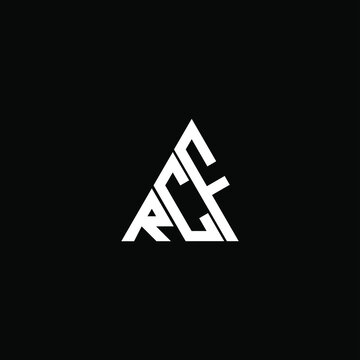 RCF letter logo creative design. RCF unique design


