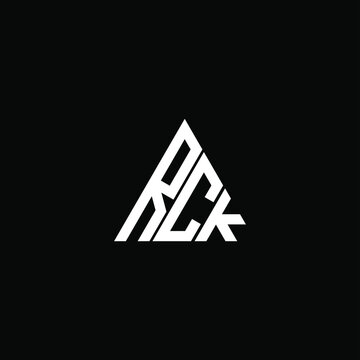 RCK letter logo creative design. RCK unique design