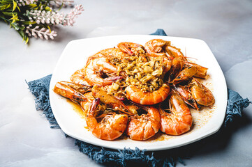 Garlic Butter Shrimp is a common, fast and easy way of cooking Shrimps.