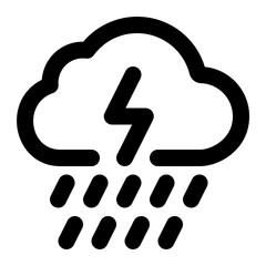 Cloud And Leaf Line Icon Vector