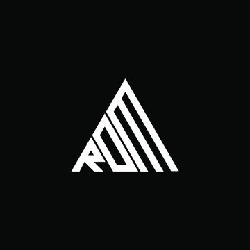 RDM letter logo creative design. RDM unique design, ROM letter logo creative design. ROM unique design