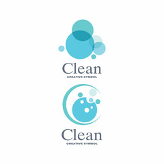 cleaning clean service logo icon vector template