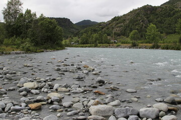Flüssen in Norwegischen Wäldern