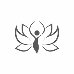 Beauty Vector lotus flowers design logo Template icon