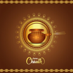 Happy karwa chauth celebration background