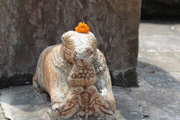 Fototapeta na wymiar Nandi Statue