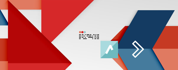 Shiny color triangles and geometric shapes vector abstract background