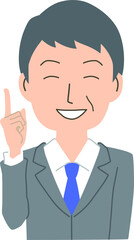 説明をするビジネスマン