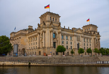 Obraz premium The Parliament of the Federal Republic of Germany. Berlin, Germany