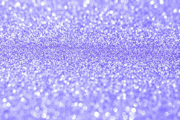 Purple glitter with selective focus