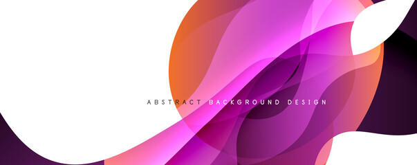 Trendy simple fluid color gradient abstract background with dynamic wave line effect. Vector Illustration For Wallpaper, Banner, Background, Card, Book Illustration, landing page