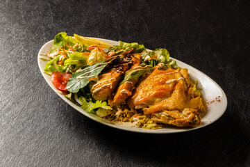 屋台風チキンライス　チキンオーバーライス　chicken rice 