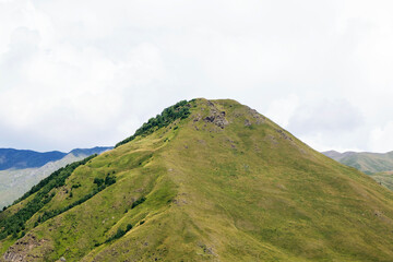 Mountain view and landscape in Khazbegi, Georgia