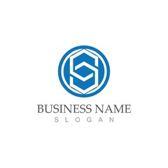 Business corporate S letter logo