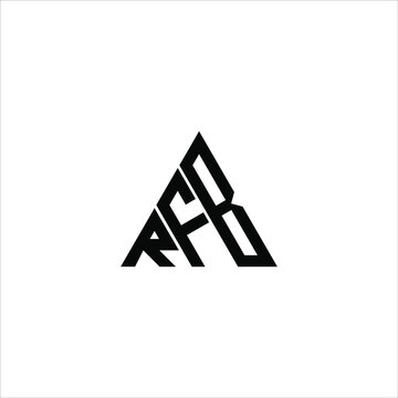 RFB letter logo creative design. RFB unique design
