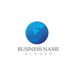 Obraz premium Business corporate S letter logo